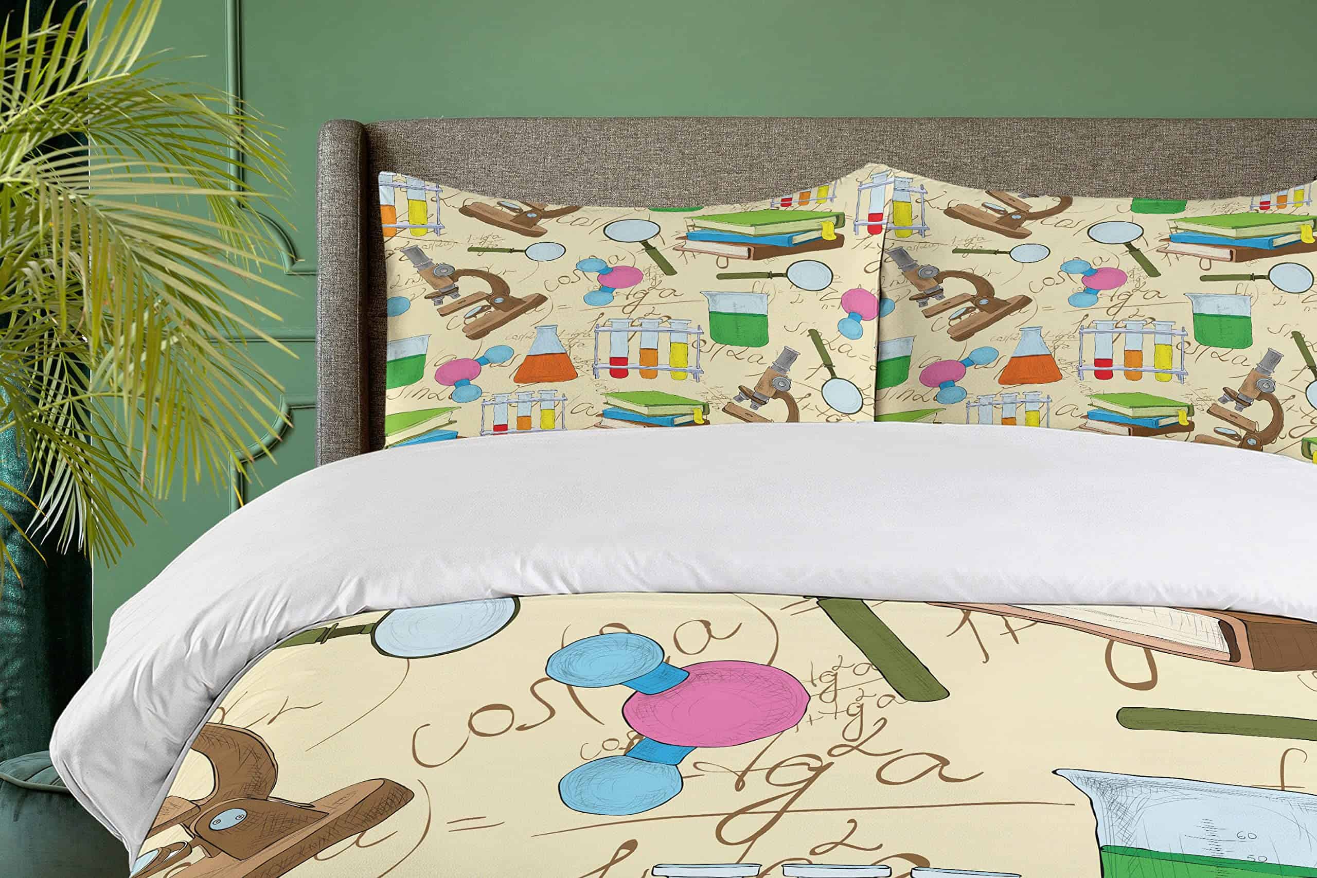 Juego de Funda Nórdica Ambesonne con Estampado Científico, - Imagen 4