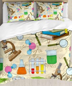 Juego de Funda nórdica Ambesonne Print Science, Adornos de