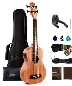 Bajo Ukulele Caramel CUB402 de 30 pulgadas Eléctrico de