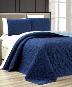 Juego de Cubrecamas Reversible con Diseño Tropical Costero