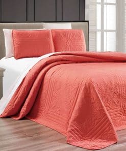 Juego de Colcha King/Cal King Grande en Coral - Grand Linen