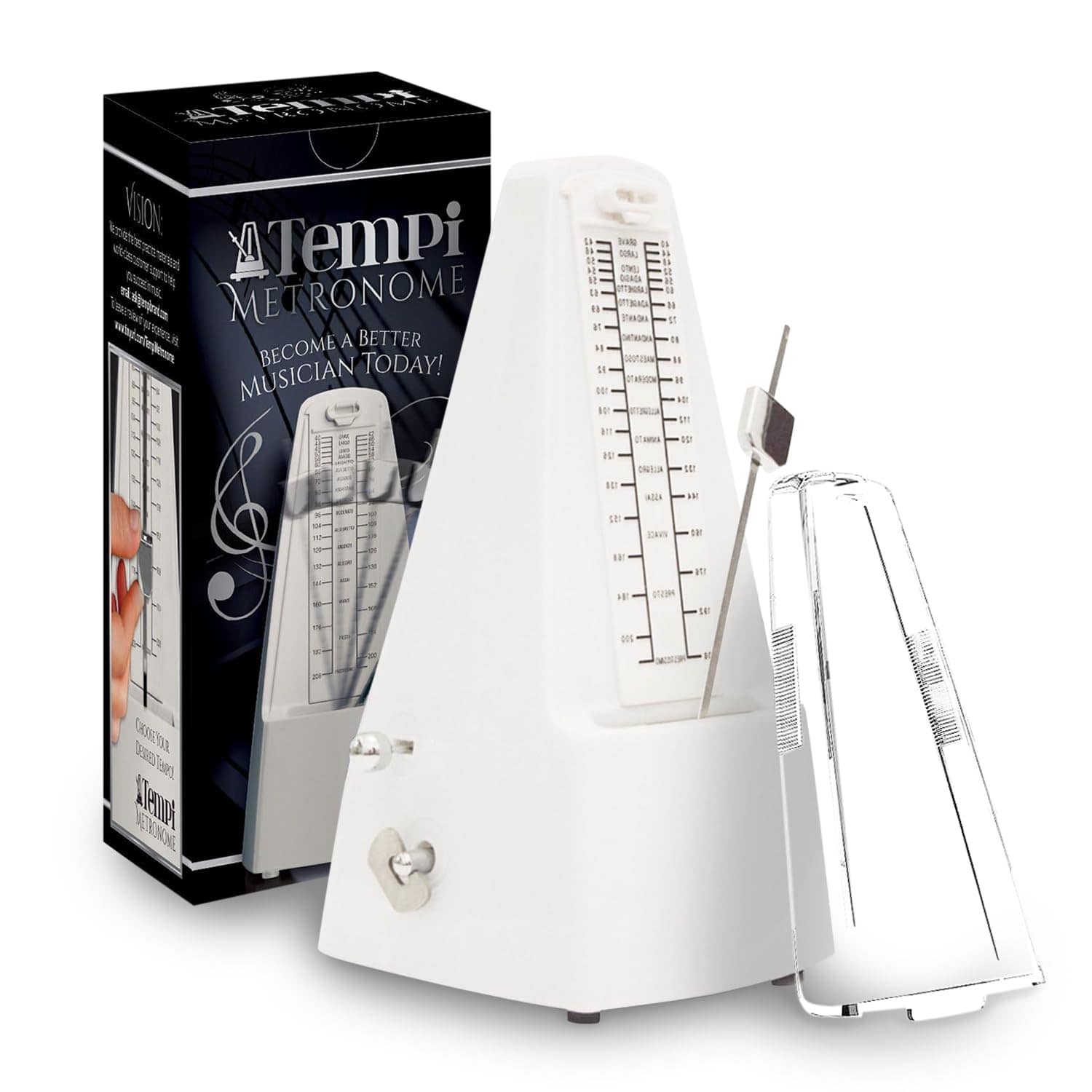 Metrónomo Mecánico Tempi para Músicos - Incluye Ebook y