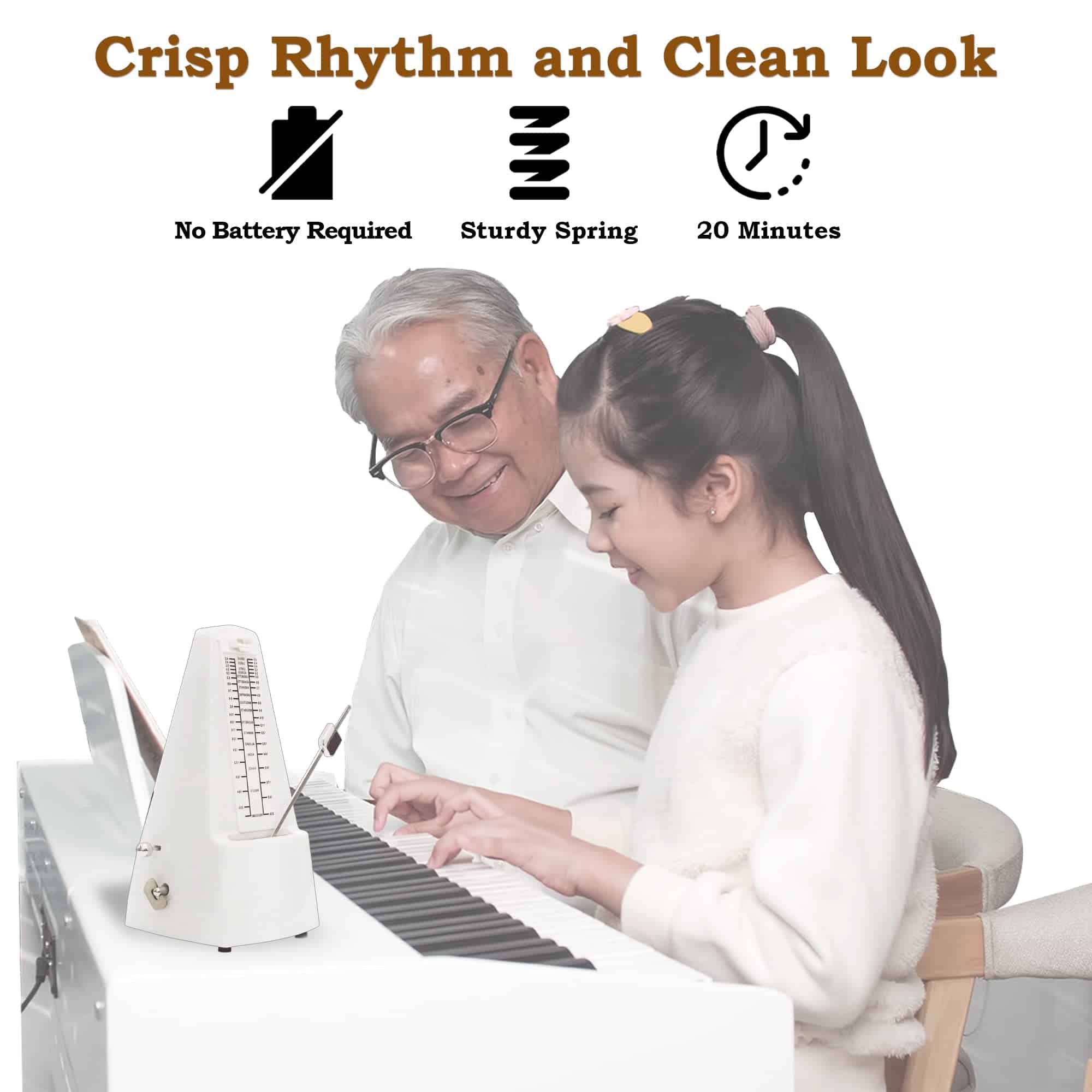 Metrónomo Mecánico Tempi para Músicos - Incluye Ebook y - Imagen 3