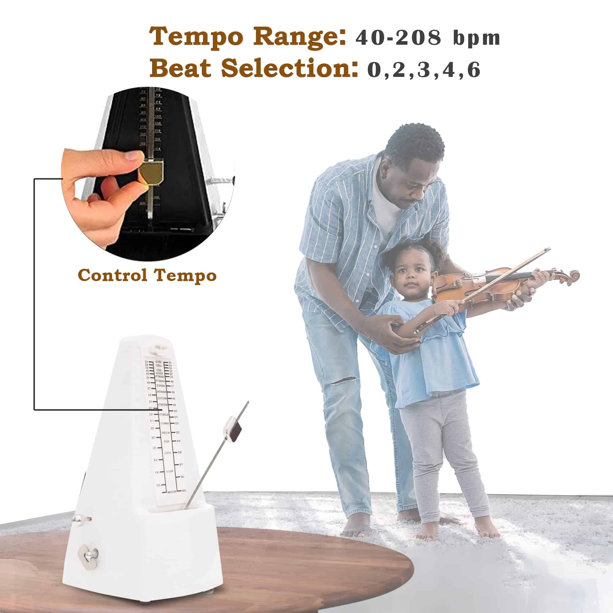 Metrónomo Mecánico Tempi para Músicos - Incluye Ebook y - Imagen 5