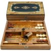 Tablero de Backgammon de tamaño mediano de lujo Studio Anne