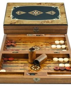 Tablero de Backgammon de tamaño mediano de lujo Studio Anne