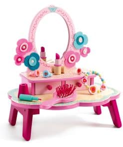 Mesa de maquillaje de madera para niñas de DJECO - Juego de