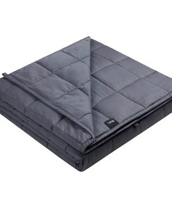 Manta ponderada ZonLi (60"x80", 20 lbs, Gris Oscuro) Manta