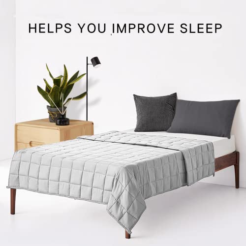 Manta Ponderada ZonLi (60"x80", 20lbs, Tamaño Queen Gris - Imagen 3