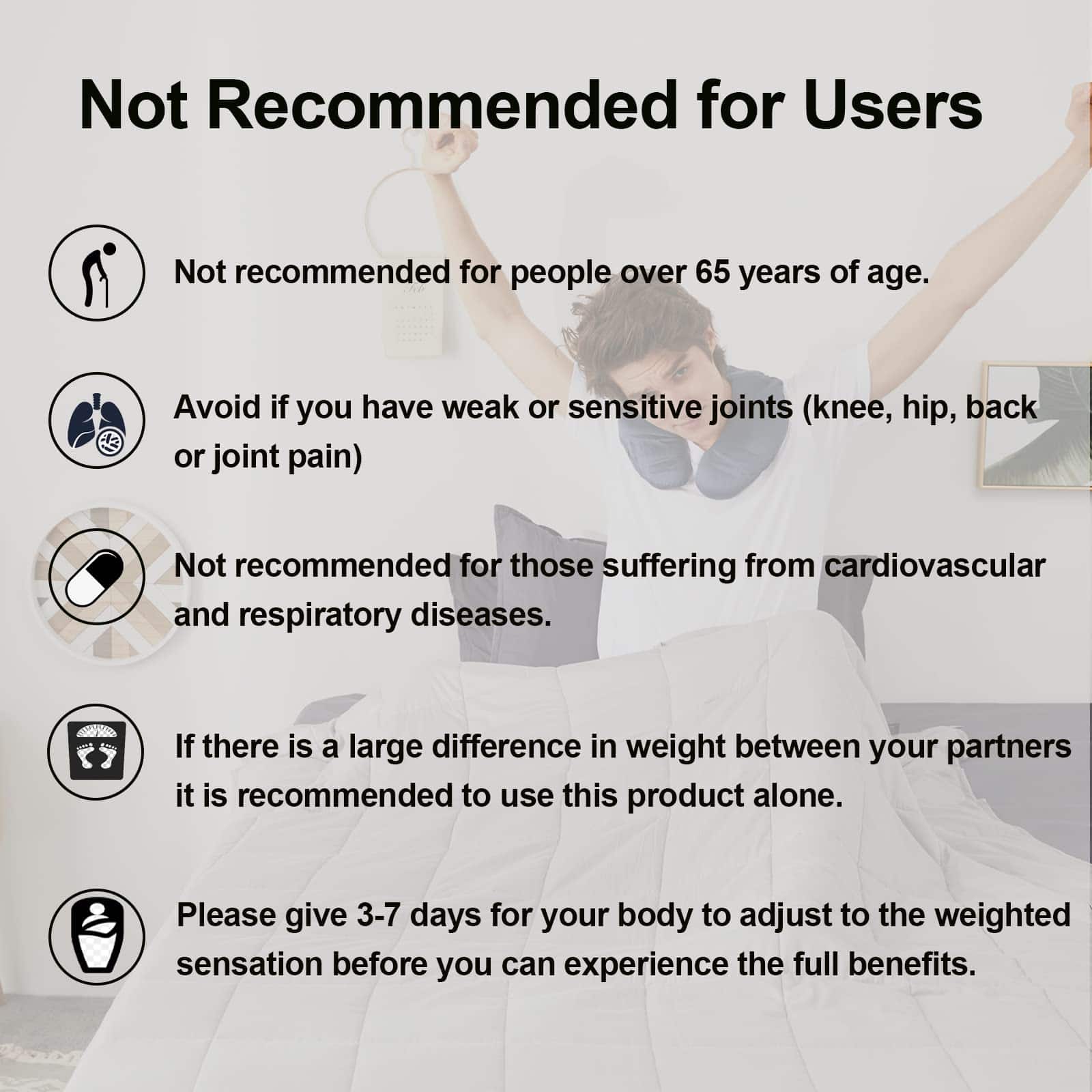 Manta Ponderada ZonLi (48"x72", 12lbs, Gris Oscuro), Manta - Imagen 7