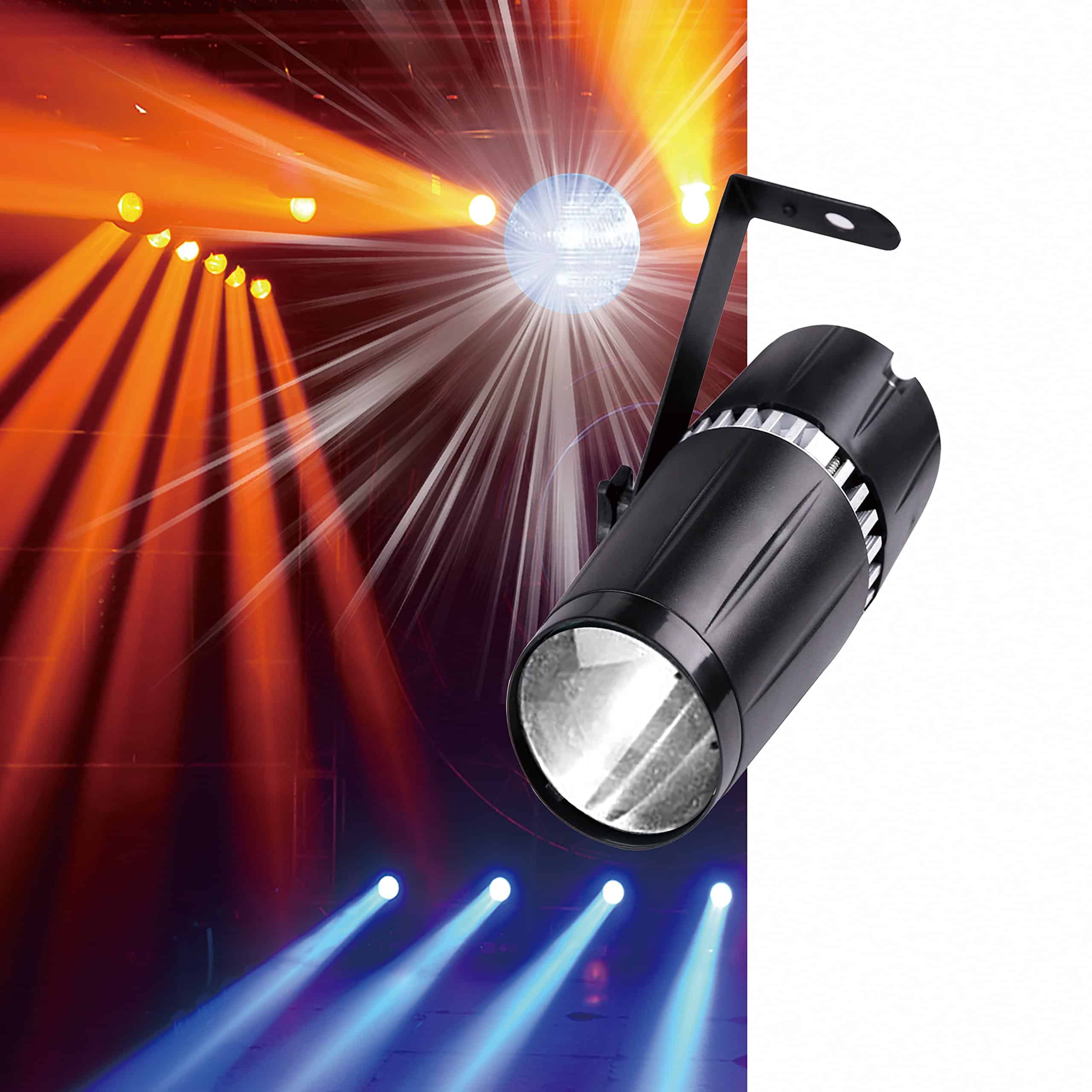 Luz de foco LED para escenario, SENLAN 6W Doble Blanco - Imagen 6