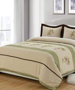 Juego de Funda Nórdica con 3 Piezas Verde