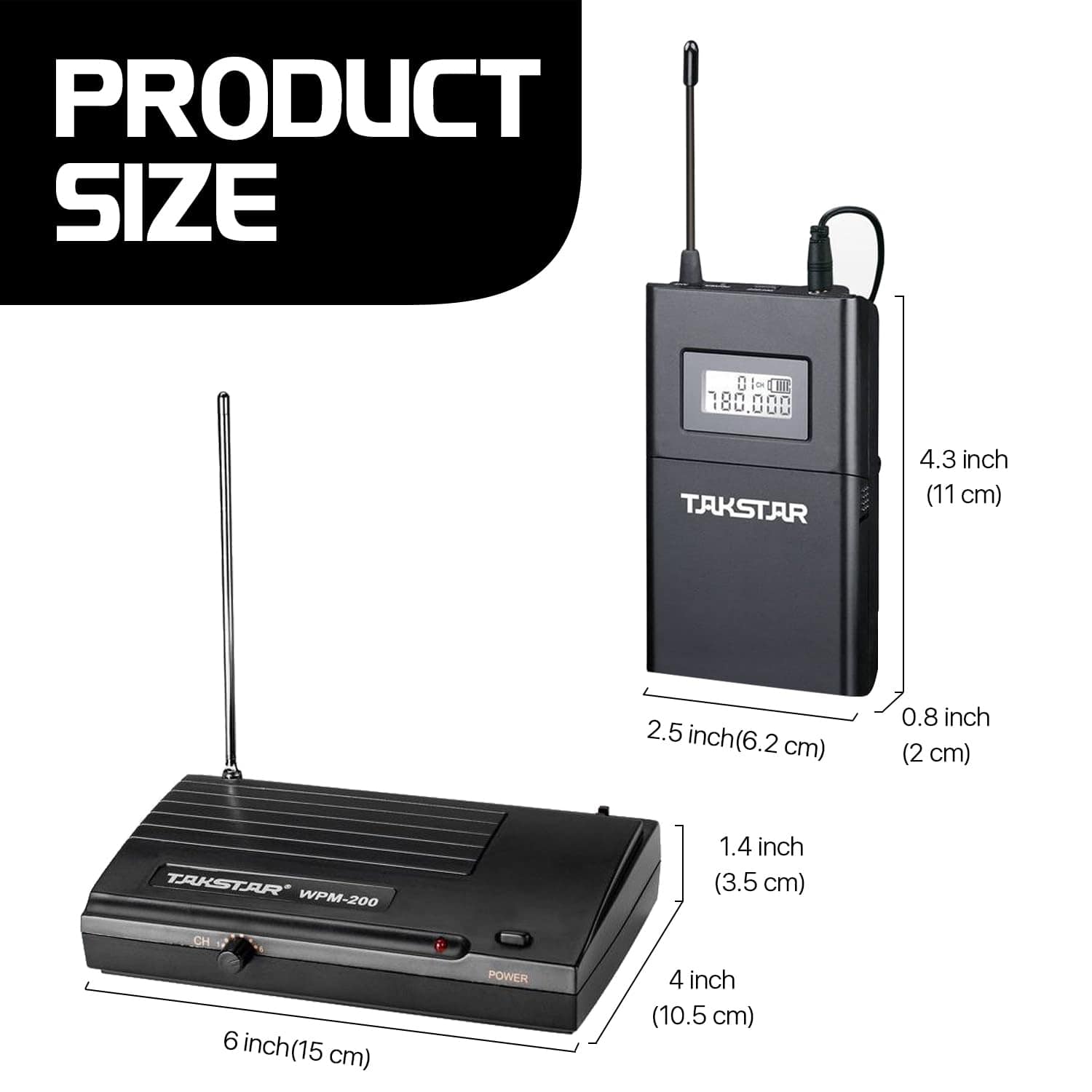 Sistema de Monitor Inalámbrico Takstar WPM-200 In-Ear para - Imagen 6