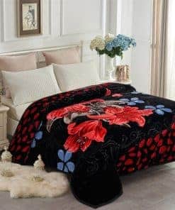 Manta de Franela Coreana, 5 LB - Reversible de 2 Capas