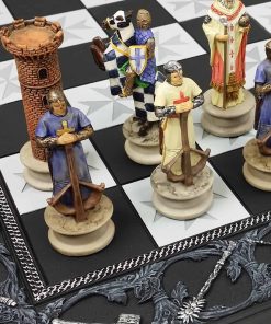 Juego de Ajedrez de la Edad Media de las Cruzadas del Rey