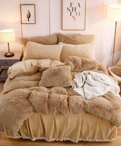 Juego de Funda de Edredón LIFEREVO Luxury -Camel