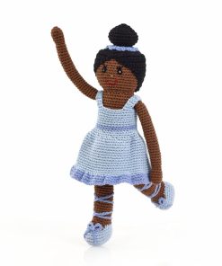 Muñeca Bailarina Azul | Hecha a Mano | Muñeca Negra |