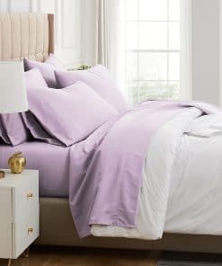 Juego de sábanas de la Colección Premium de -Lila