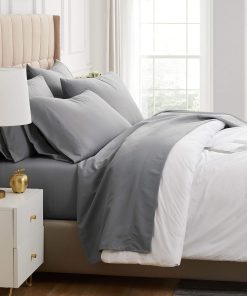 Juego de sábanas de 6 piezas Southshore Fine -Gris acero