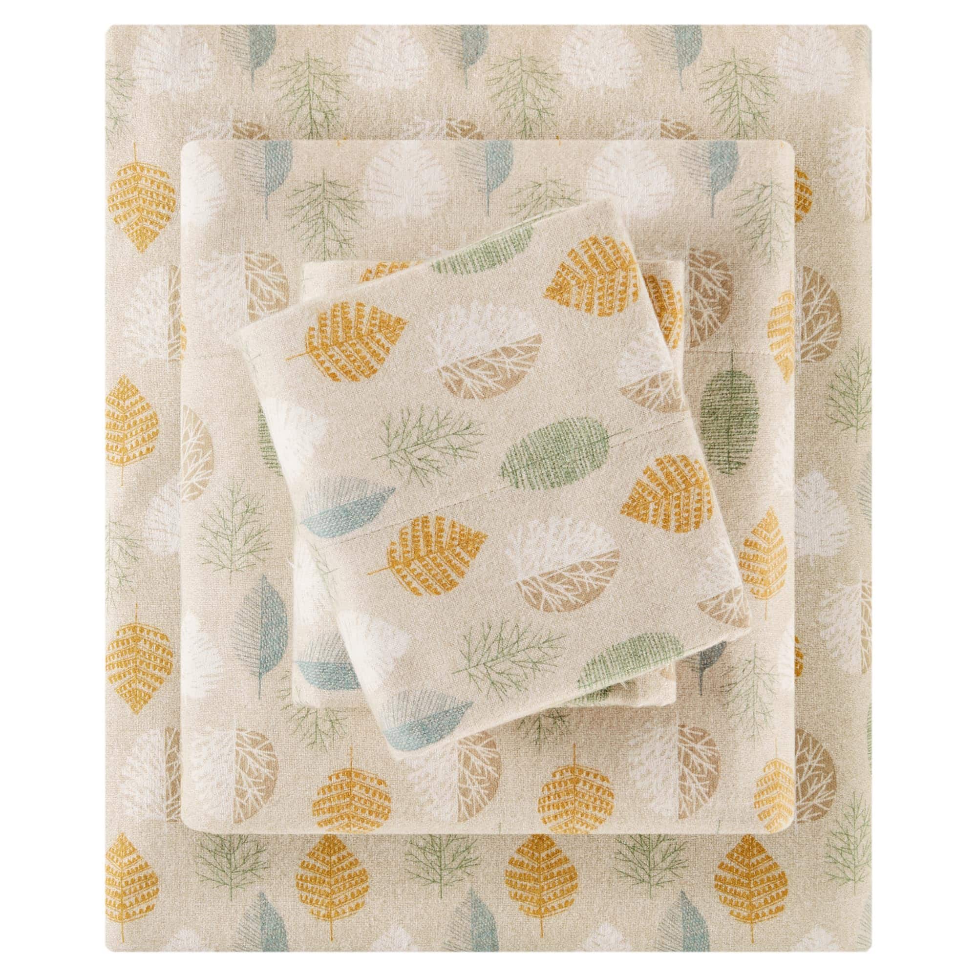 Juego de sábanas de franela de algodón 100% cálido True