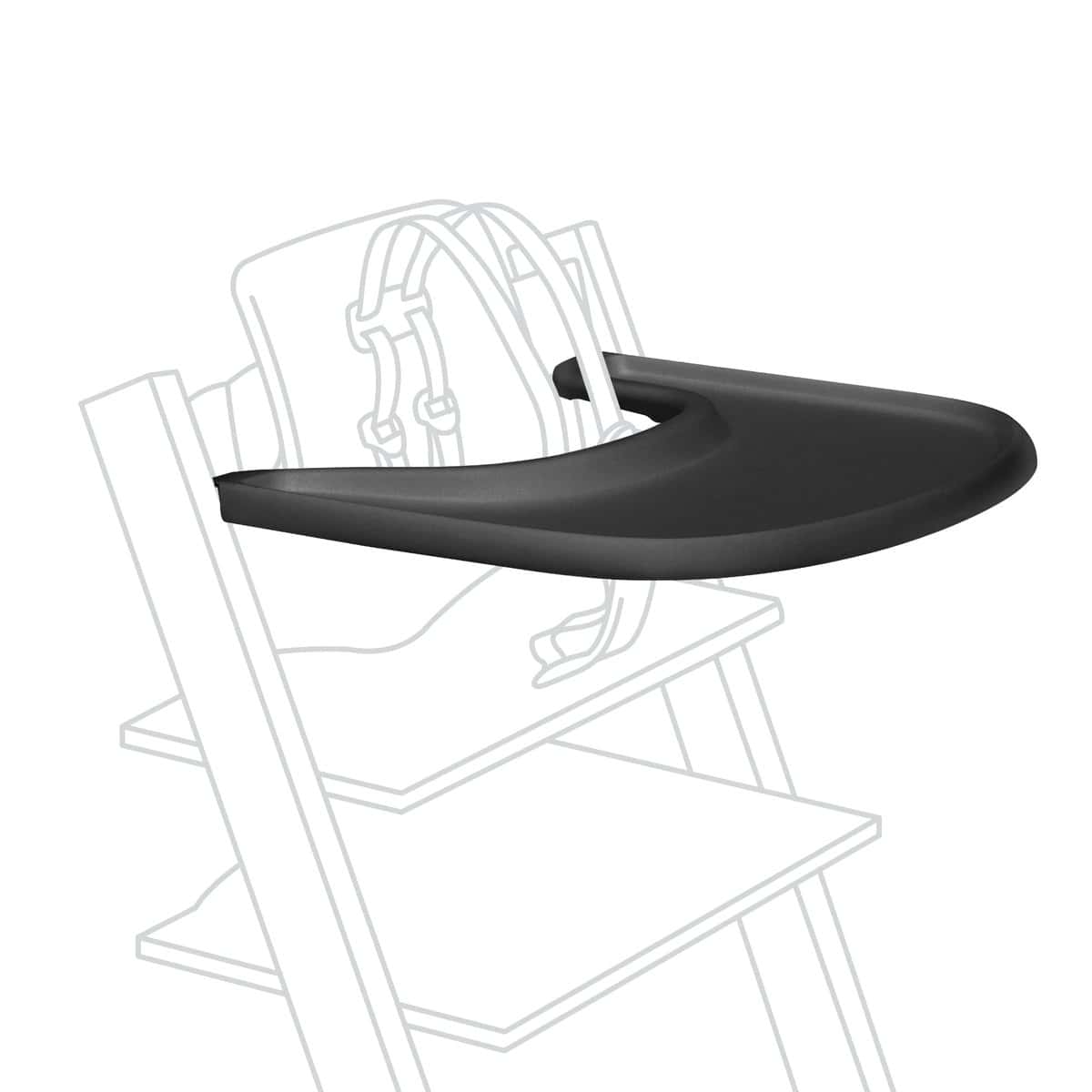 Bandeja Stokke, Negro - Diseñada Exclusivamente para Silla