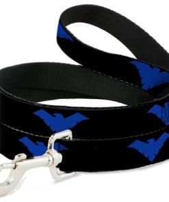 Correa para Perros Nightwing Logo Negro Azul 6 pies de