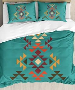 Lunarable Juego de Funda nórdica Azteca, Formas geométricas