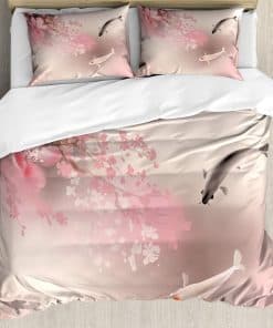 Juego de Funda Nórdica Lunarable Koi Fish, Flor de Cerezo