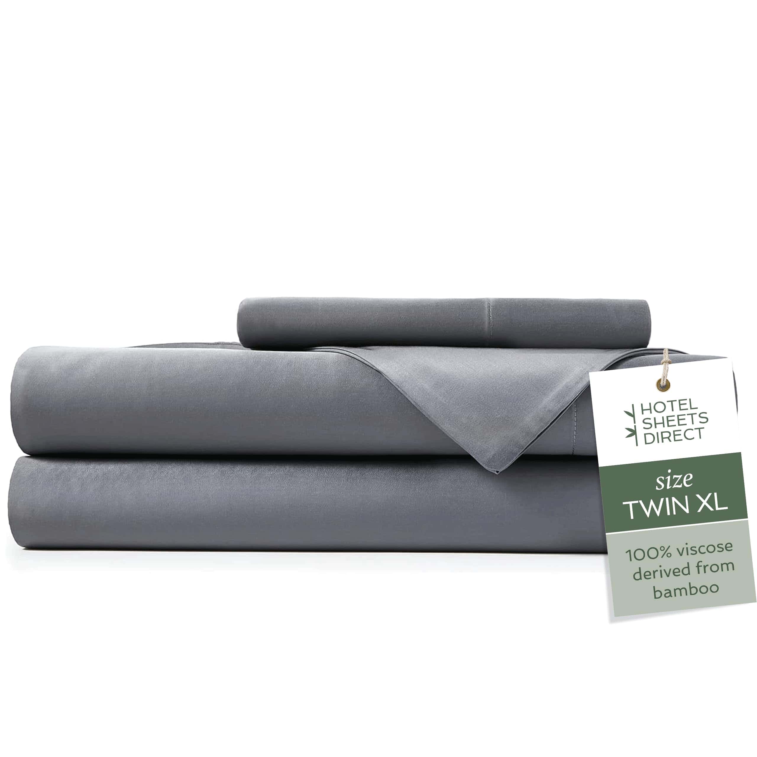 Juego de sábanas de 3 piezas Hotel Sheets -Gris oscuro