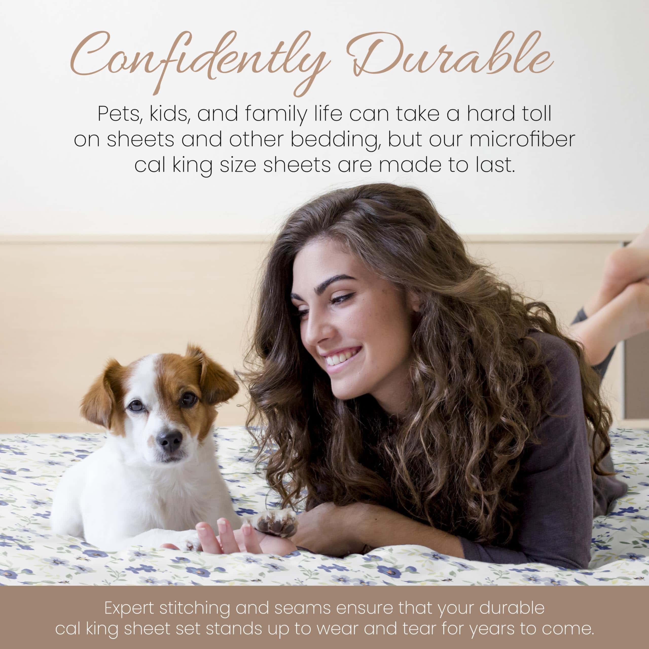 Juego de sábanas para California King de Microfibra con - Imagen 9