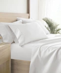 Juego de sábanas Queen de microfibra estampada de doble