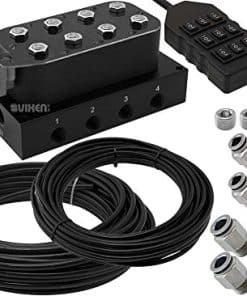 Colector de suspensión de 8 válvulas Vixen Air con manguera