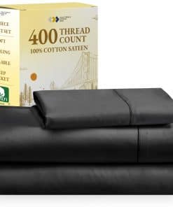 Juego de sábanas California Design Den 100% -Negro