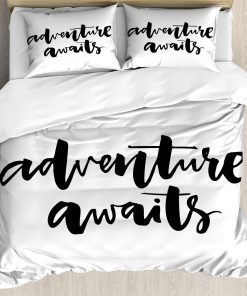 Set de Funda Nórdica Ambesonne Adventure, Palabras