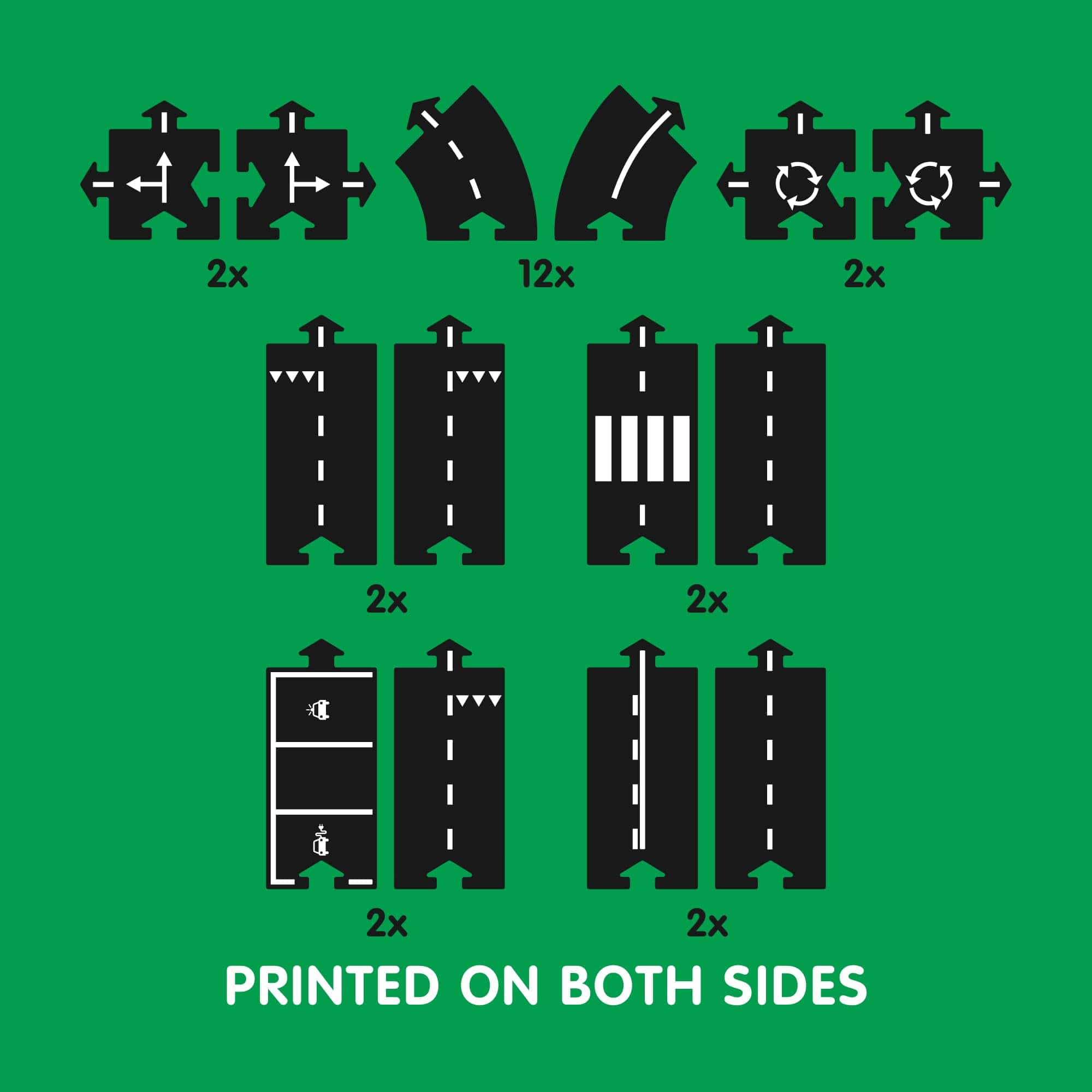 Circuito Waytoplay Highway de 24 Piezas para Coches de - Imagen 7