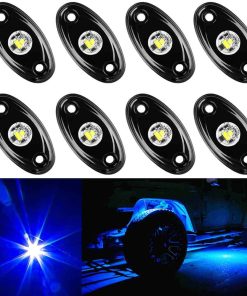 Amak 8 Pods Kit de Luces LED Azules Luces de Roca para