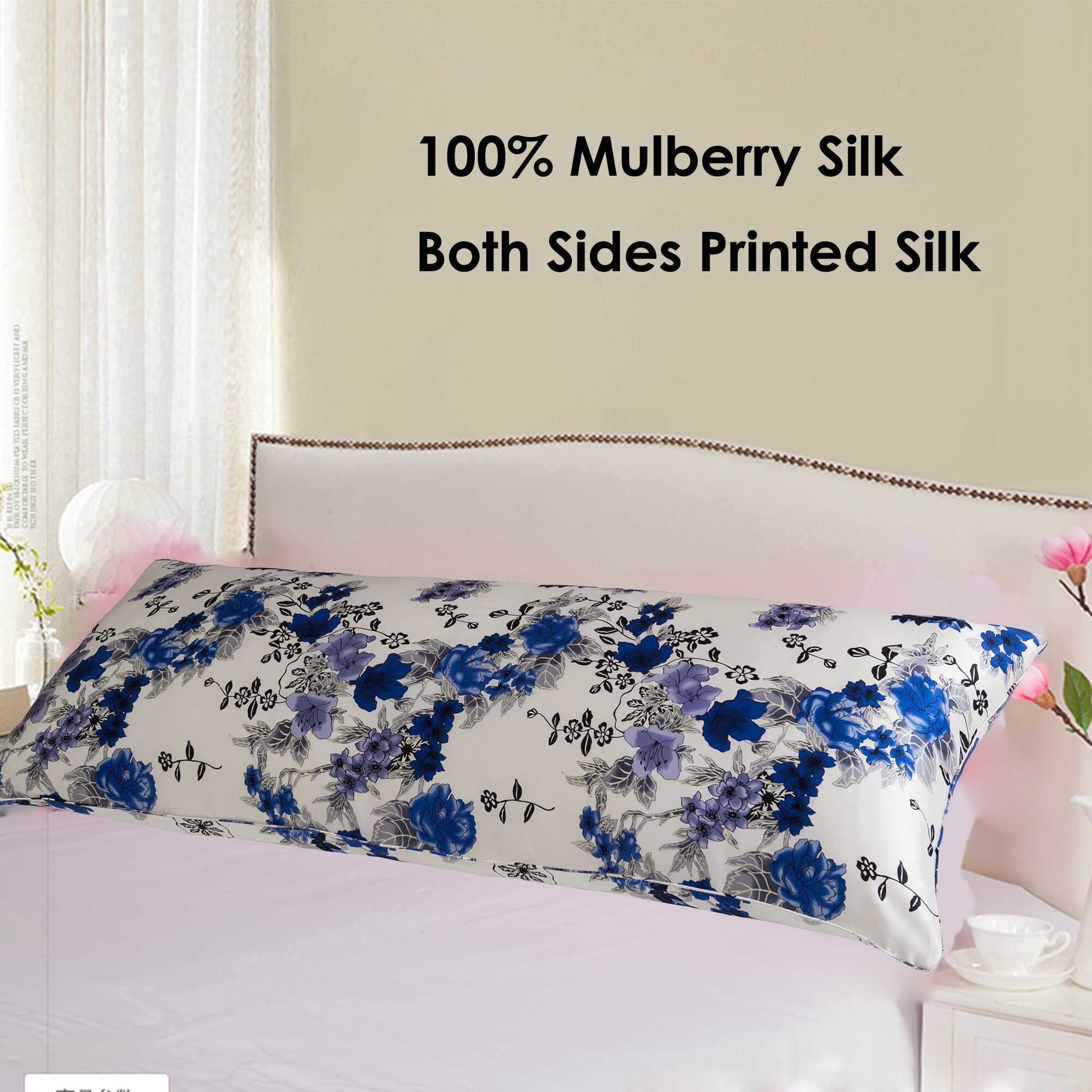 Funda de almohada de cuerpo de seda 100% Cozysilk para - Imagen 3