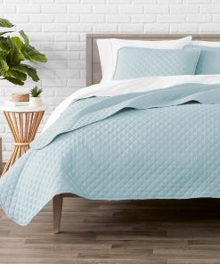 Juego de Colcha Bare Home - Decoración Ligera -Azul Claro