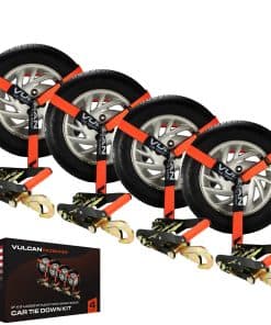 VULCAN Correa de Amarre para Automóvil con Ganchos