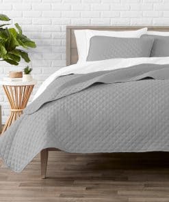 Juego de Colcha Bare Home - Decoración de -Gris Claro
