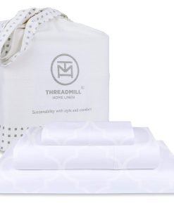 Juego de Sábanas de Algodón Threadmill para -Blanco