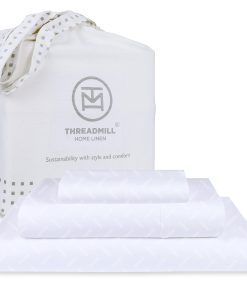 Juego de sábanas Threadmill Cotton Twin XL | -Blanco
