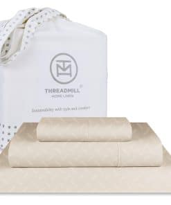 Juego de Sábanas Threadmill Cotton Twin XL | -Beige