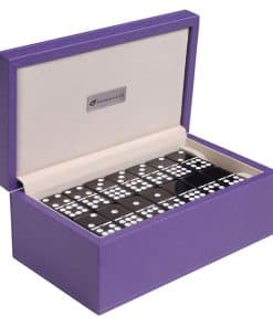 Set de Dominó Grande Doble 9 de Silverman & Co. - Estuche