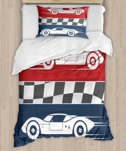 Lunarable Juego de Funda Nórdica de Dibujos Animados, Logo