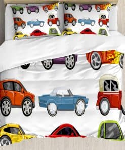 Juego de Funda Nórdica Lunarable Cartoon, Autos de Carreras