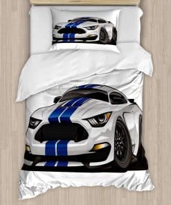 Lunarable Juego de Funda Nórdica de Dibujos Animados,