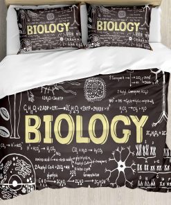 Juego de Funda nórdica educativa Ambesonne, Pizarra negra