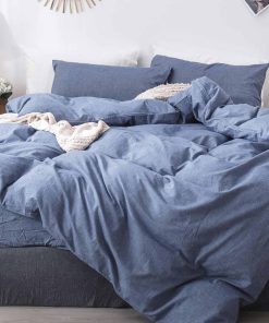 Juego de Funda de Edredón MooMee Bedding -Azul