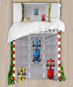 Lunarable Juego de Funda Nórdica de Dibujos Animados,